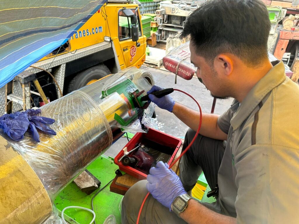Industrial brush plating engineering support and restoration works in Singapore
