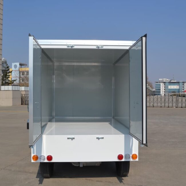 electric buggy with enclosed cargo box for industrial transport and facility operations Singapore
